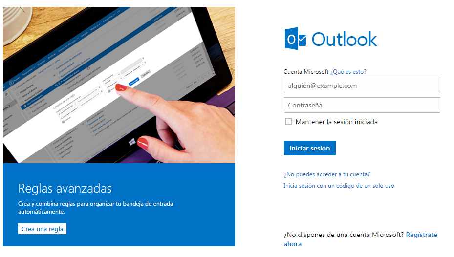 Abrir más de una cuenta de Outlook.com