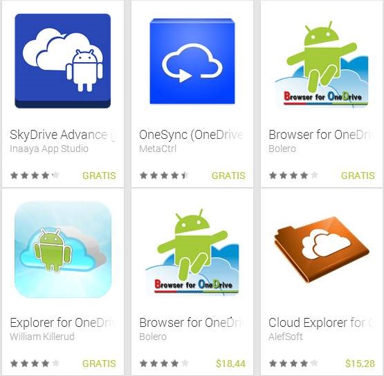 Aplicación alternativa de OneDrive para Android