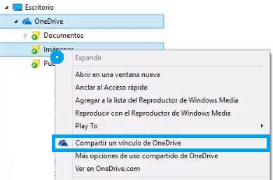 Compartir una foto de OneDrive desde Windows 10