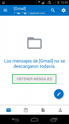 Descargar los correos programados en Outlook para Android