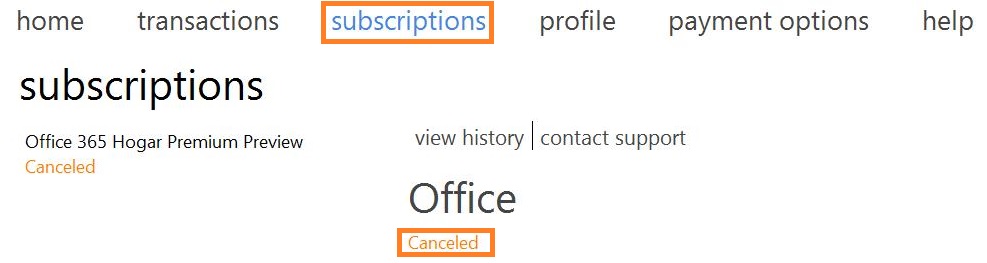 Evitar la renovación automática de la suscripción a Outlook.com