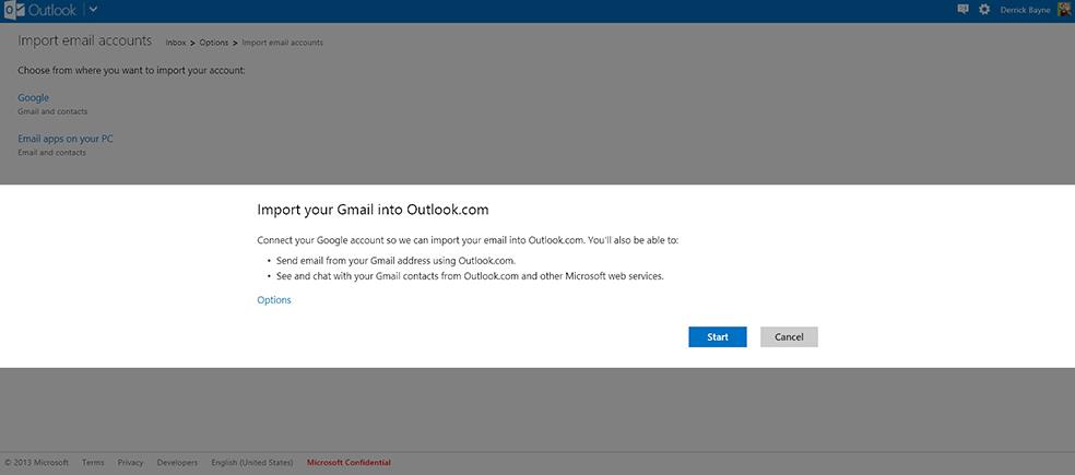 Outlook.com hace más fácil el cambio desde Gmail