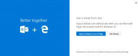 Outlook.com sin publicidad en Edge