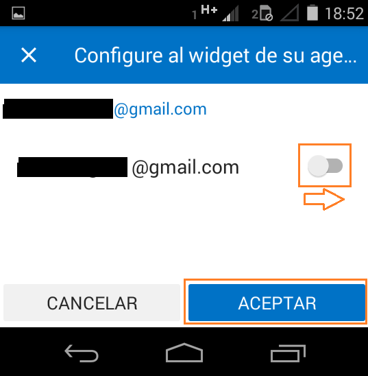 Para qué sirve el widget de Outlook para Android