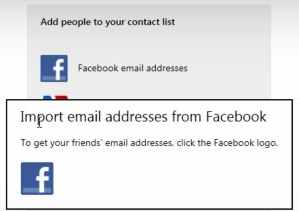 Sincronización entre Facebook y Outlook.com