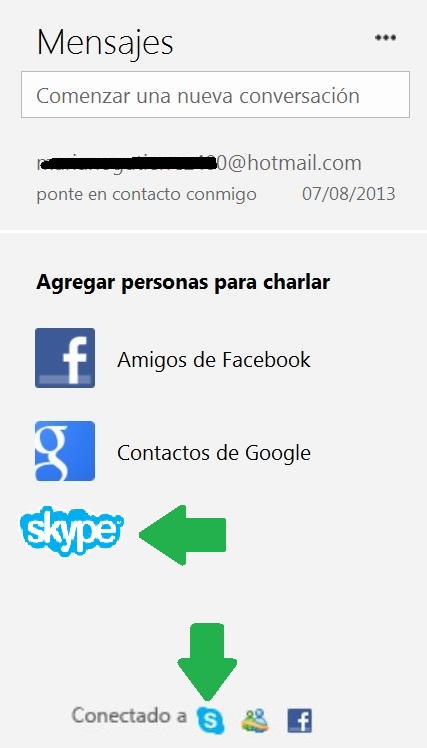 Skype disponible en Outlook.com