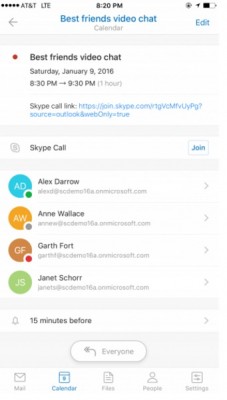 programar llamadas en Skype para iOS y Android
