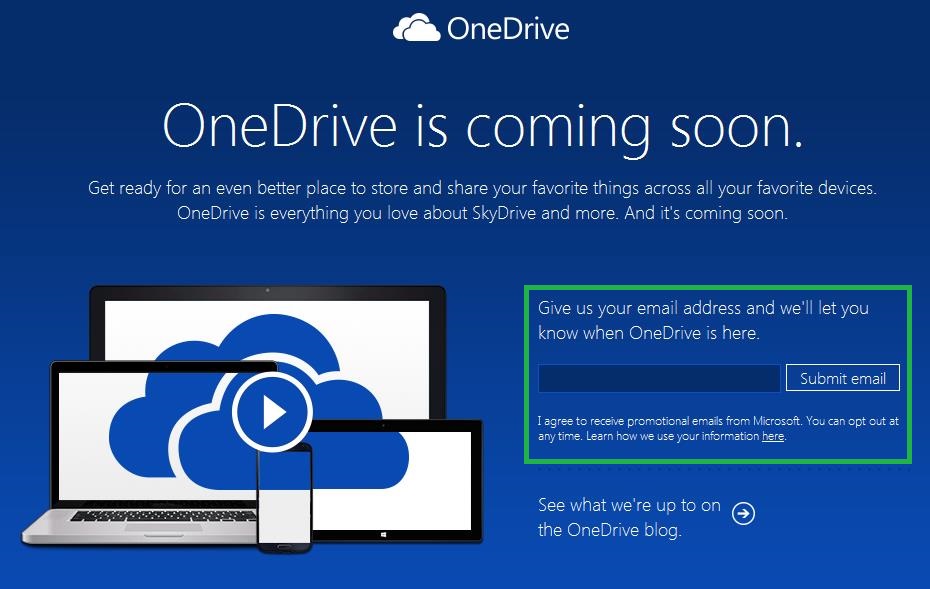 ¿OneDrive está disponible